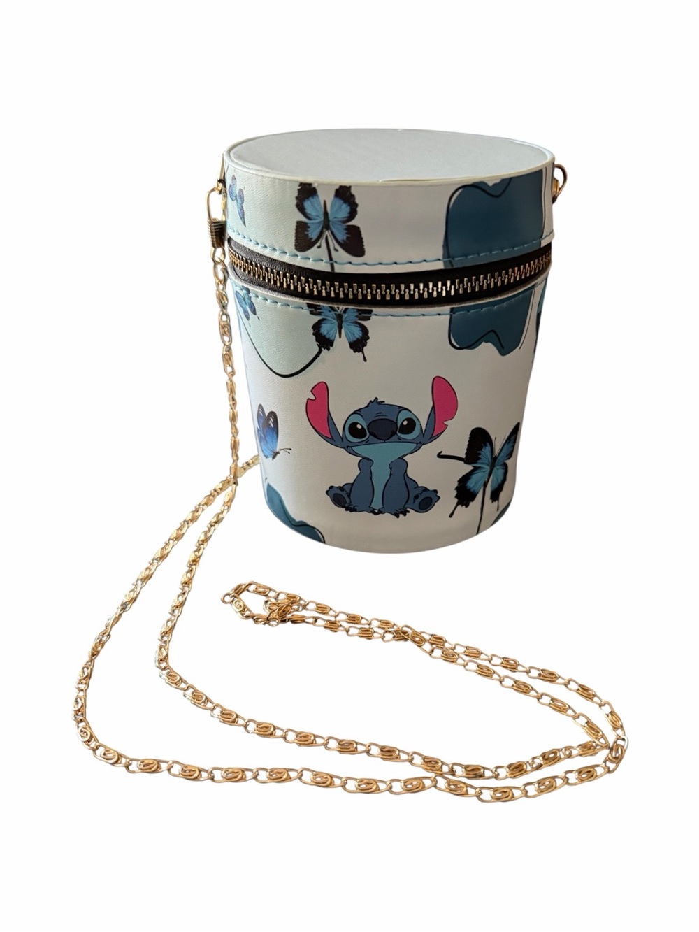 NWT-Disney Stitch Blue Butterfly Kids Crossbody Bag-lip gloss bundle